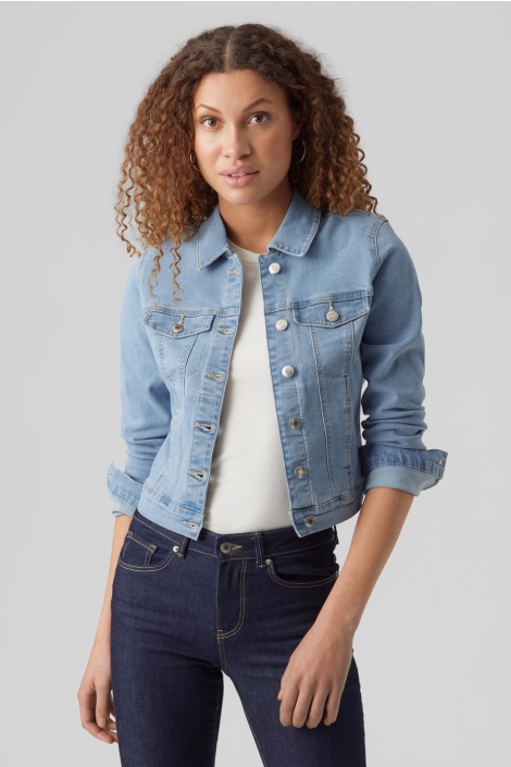 Vero Moda vmluna ls slim dnm jacket mix ga no